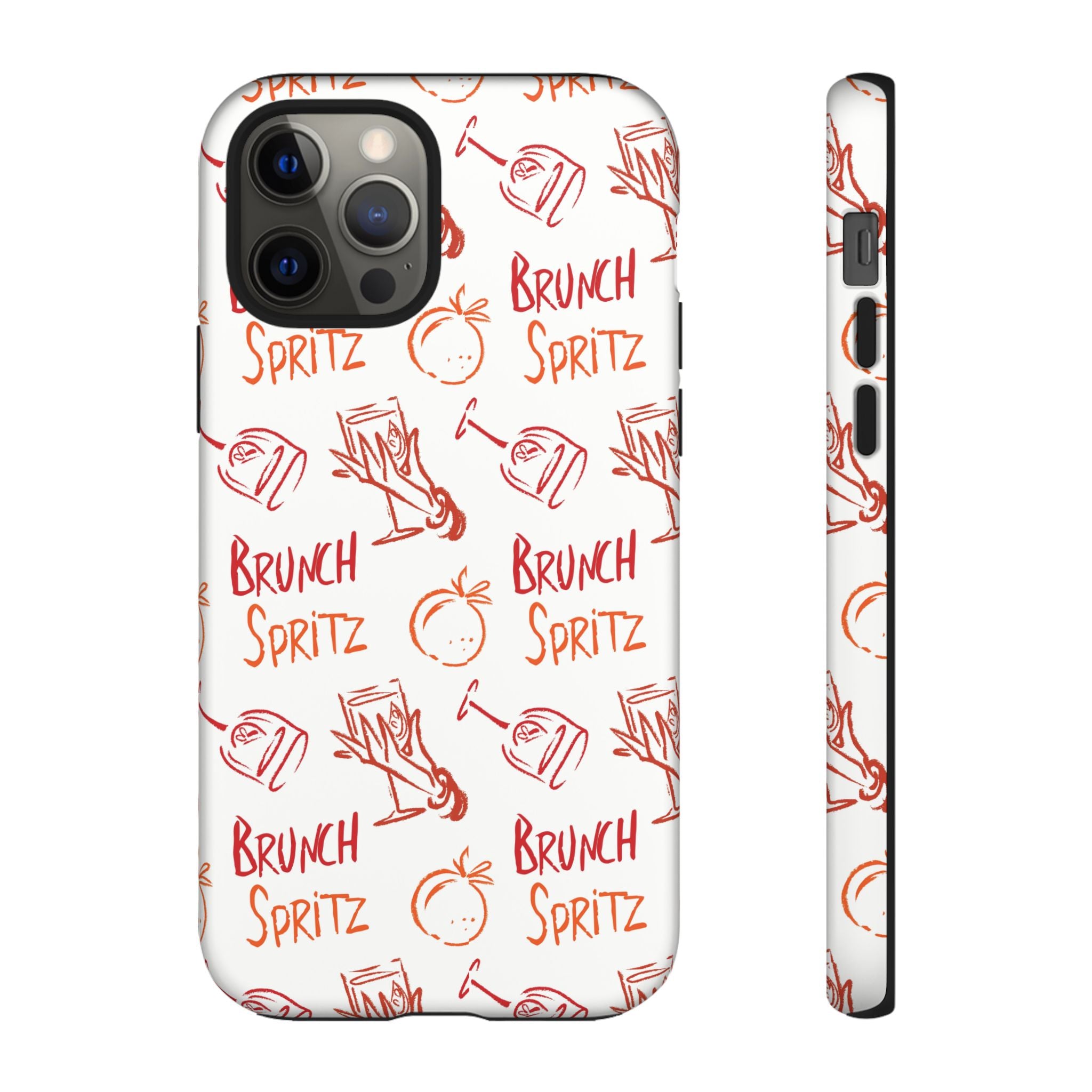 Brunch Spritz Phone Case — Red & Orange Aperol Inspired Design