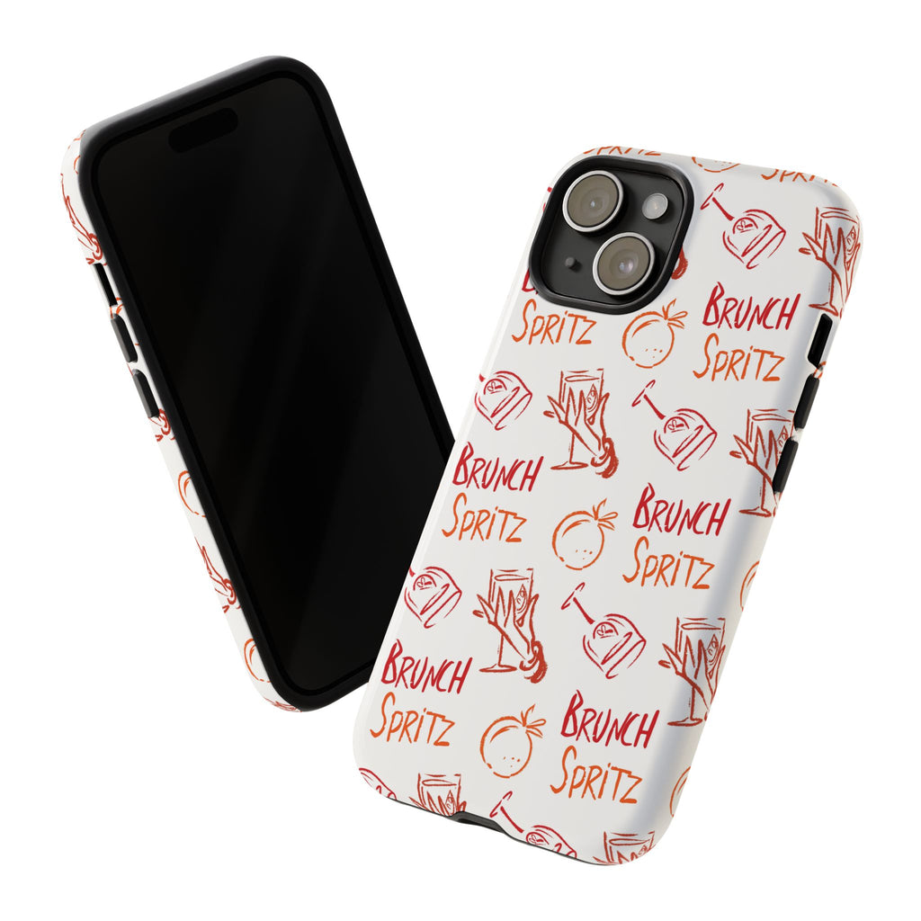 Brunch Spritz Phone Case — Red & Orange Aperol Inspired Design