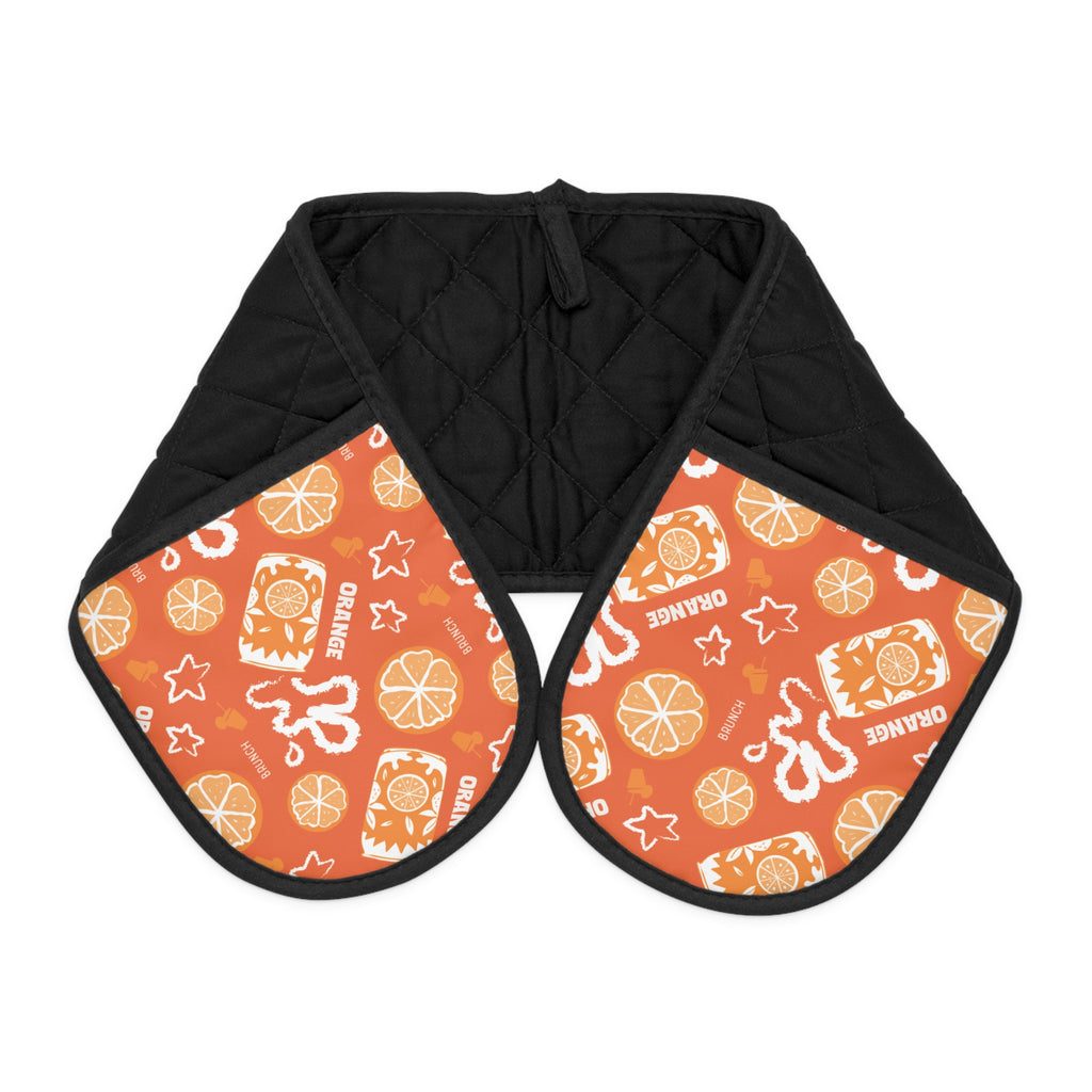 Orange Brunch Double Oven Mitt – Aperol Inspired Kitchen Decor
