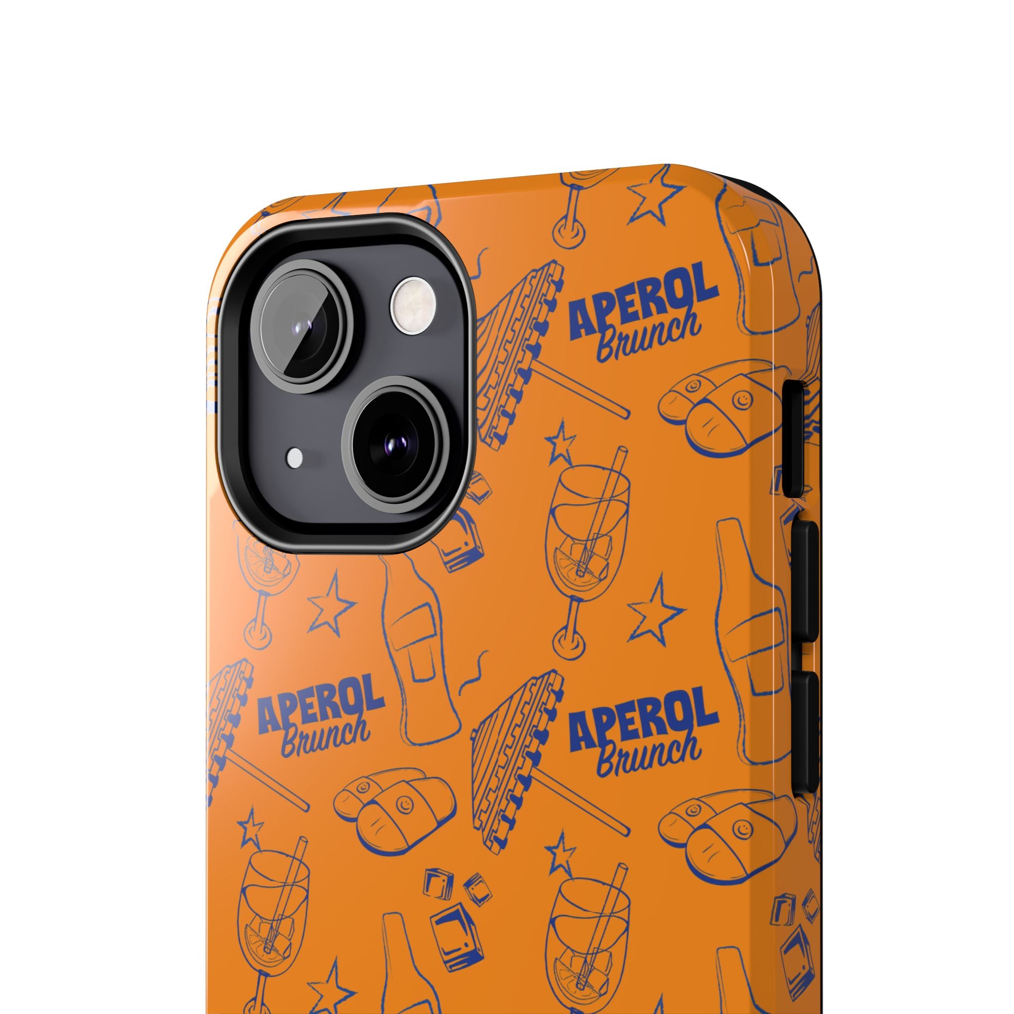 Aperol Brunch Collection Tough Phone Case — Orange and Blue Aperol Inspired Design