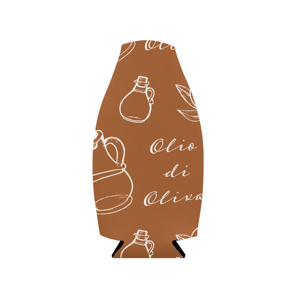 Olive Oil Bottle Cooler Sleeve – Italian Kitchen Bottle Koozie | Mediterranean Picnic Accessor