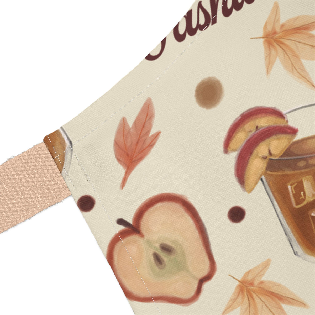 Apple Cider Old Fashioned Apron  — Beige Apple Cider Collection Inspired Design