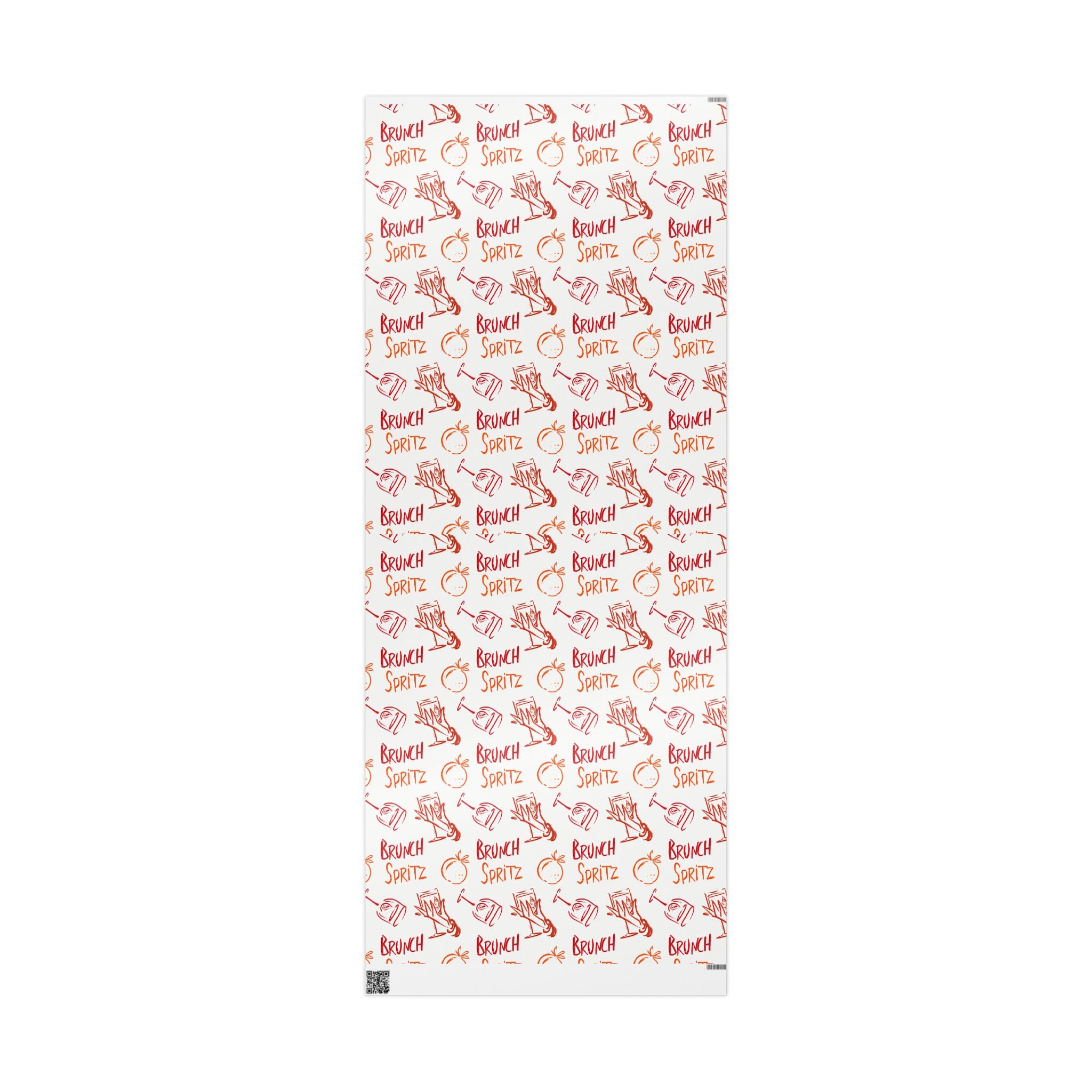 Brunch Spritz Peel Wrapping Paper Roll — White Brunch Collection Inspired Design