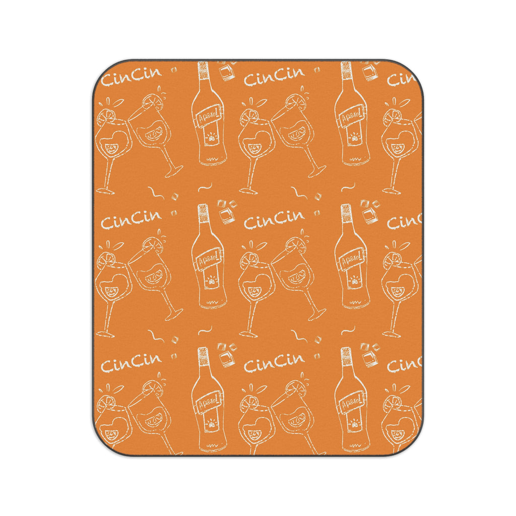 Cin Cin Cocktail Picnic Blanket — Orange Aperol Inspired Design