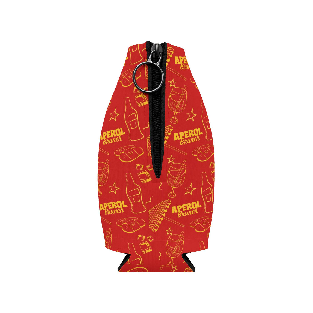 Aperol Brunch Zip-Up Bottle Cooler Sleeve - Red Brunch Collection Inspired Design