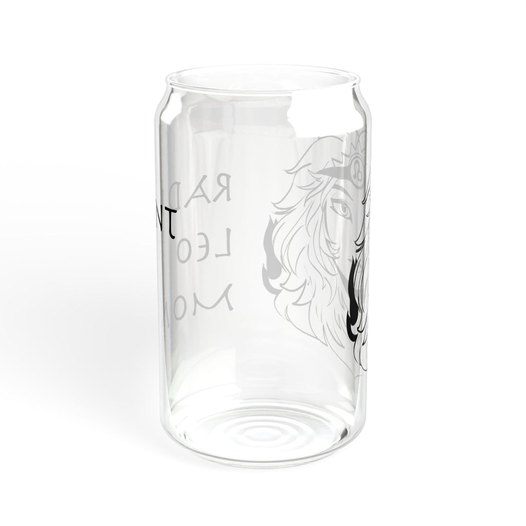 Leo Mom Gift – 16oz Zodiac Sipper Glass for Mom | Astrology Glass Cup