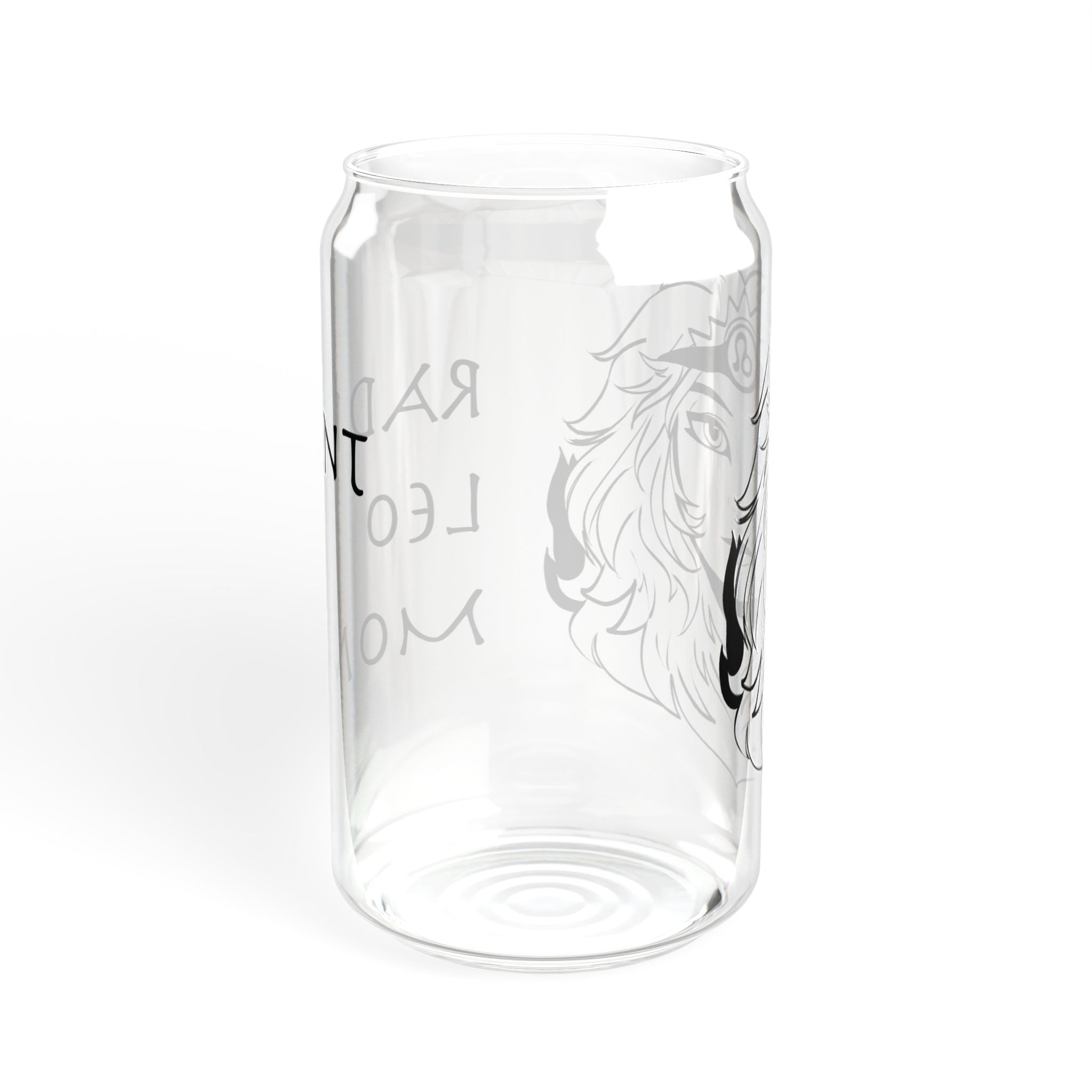 Leo Mom Gift – 16oz Zodiac Sipper Glass for Mom | Astrology Glass Cup