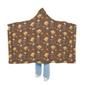 Pumpkin Spice Martini Hooded Throw Blanket — Brown Pumpkin Collection Inspired Design