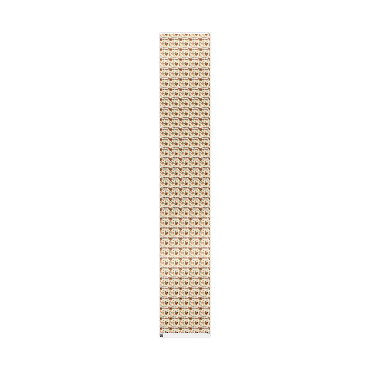 Apple Cider Old Fashioned Wrapping Paper Roll — Beige Apple Cider Collection Inspired Design