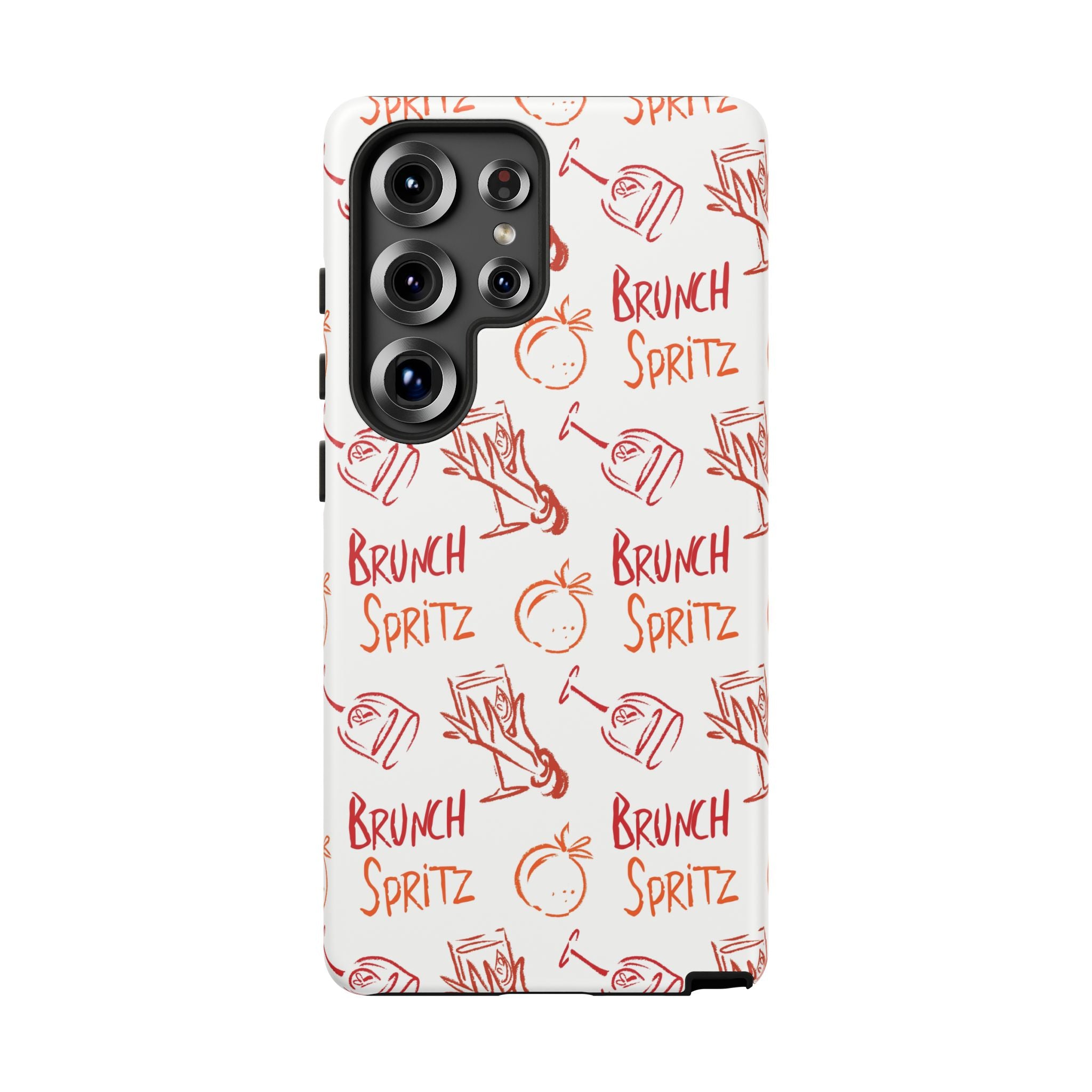 Brunch Spritz Phone Case — Red & Orange Aperol Inspired Design