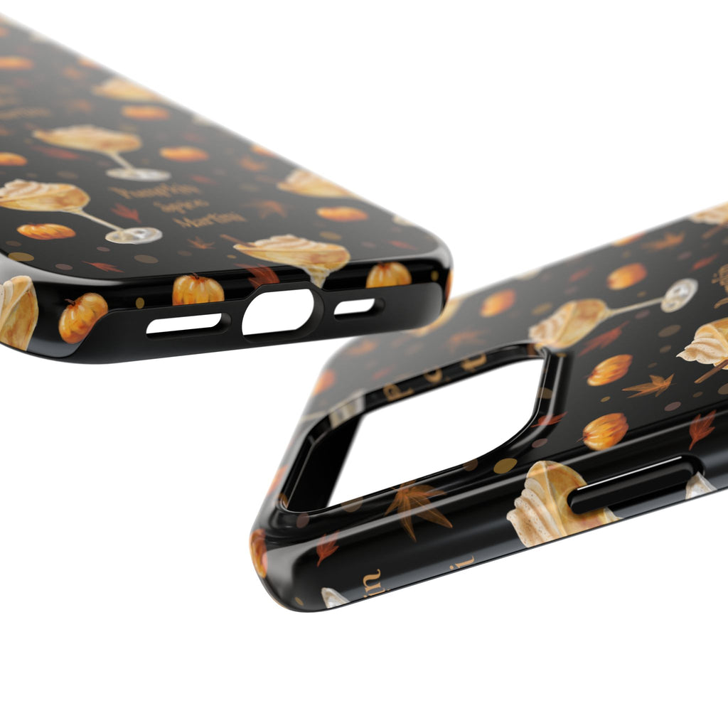 Pumpkin Spice Martini Tough Phone Case — Black Pumpkin Collection Inspired Design
