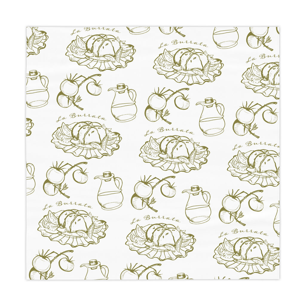 La Burrata Pattern Tablecloth - Italian Vibes Table Decor