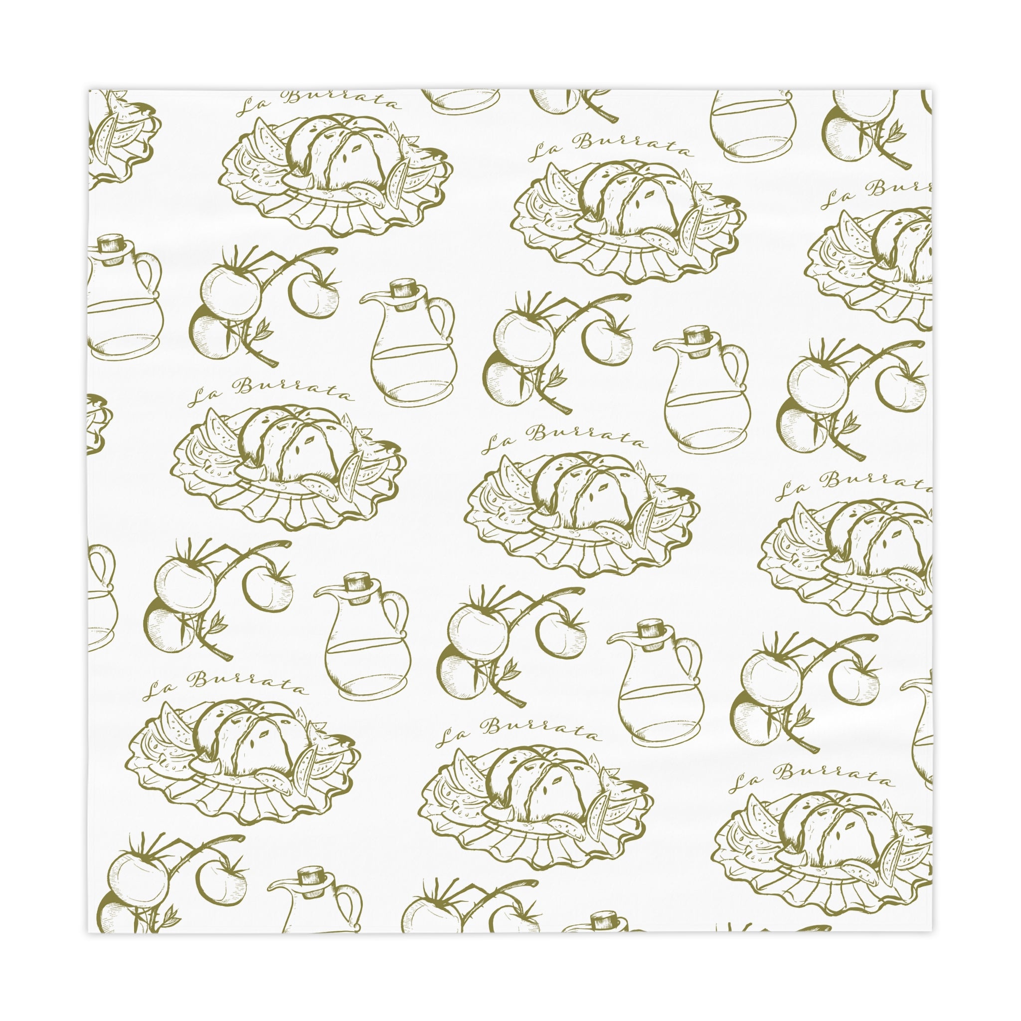 La Burrata Pattern Tablecloth - Italian Vibes Table Decor