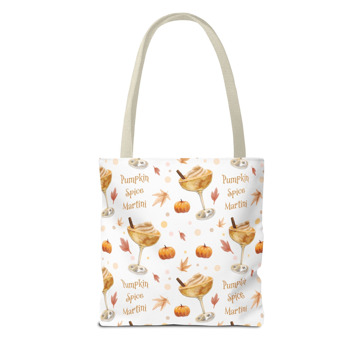 Pumpkin Spice Martini Tote Bag — White Pumpkin Collection Inspired Design