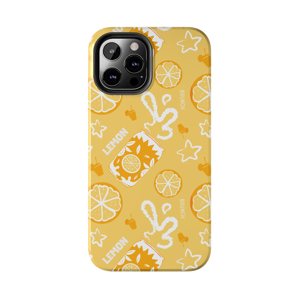 Lemon Brunch Tough Phone Case — Citrus Summer Pattern