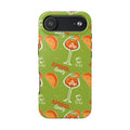 Aperol Spritz Tough Phone Case — Green Cocktail Pattern Phone Cover