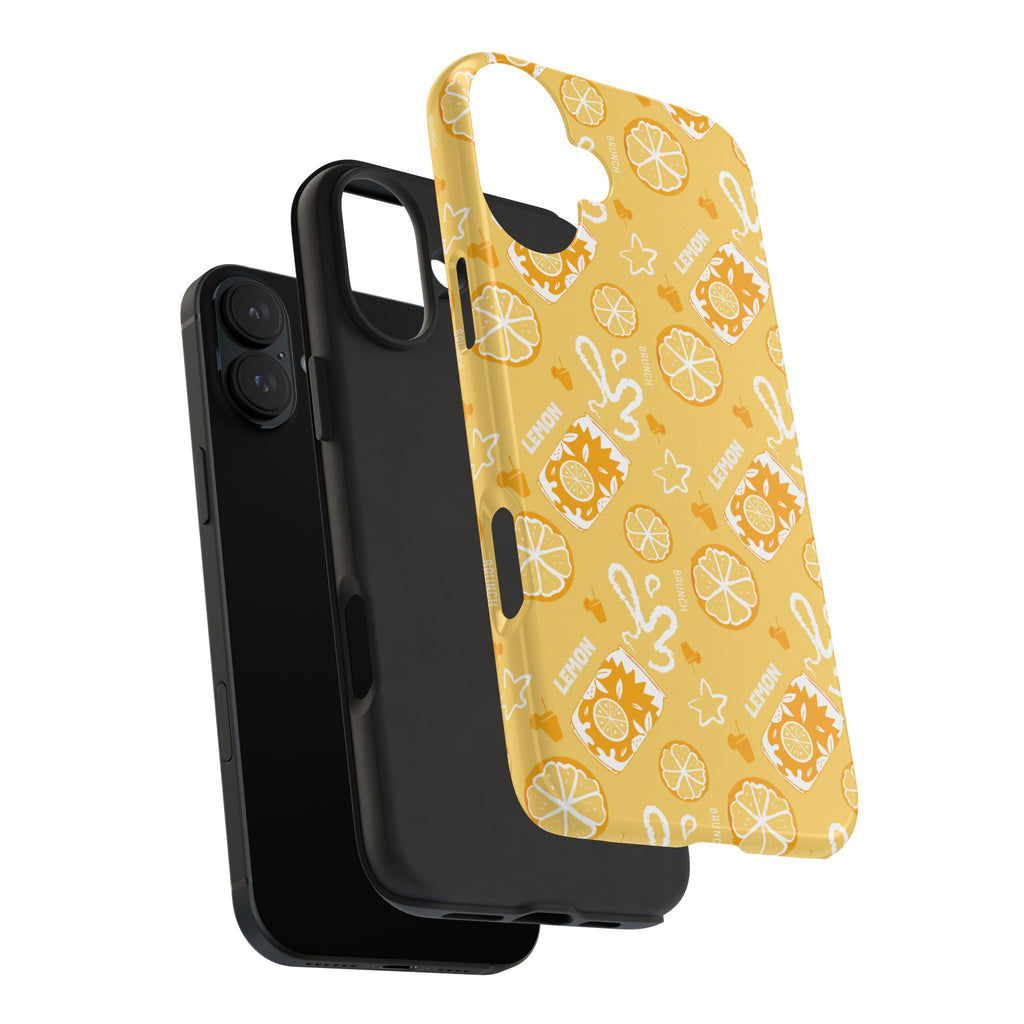 Lemon Brunch Tough Phone Case — Yellow Aperol Inspired Design