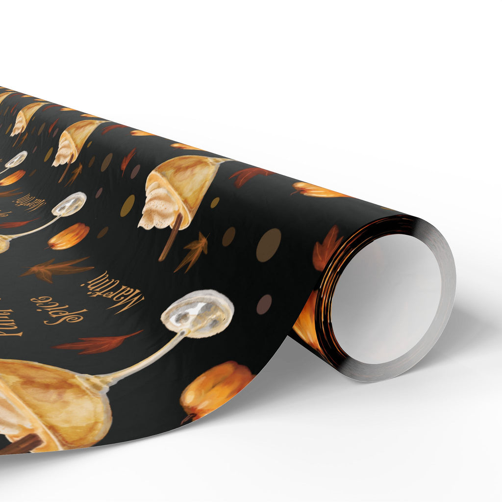 Pumpkin Spice Martini Wrapping Paper Roll – Black Pumpkin Collection Inspired Design