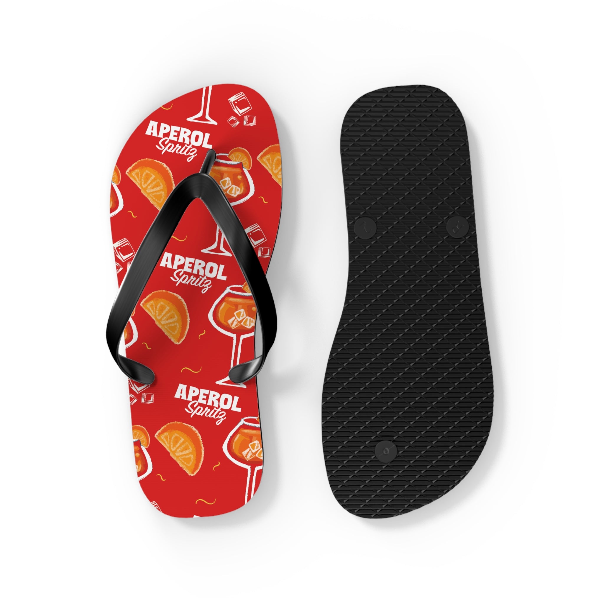Aperol Spritz Flip Flops – Aperol Red Collection Inspired Design