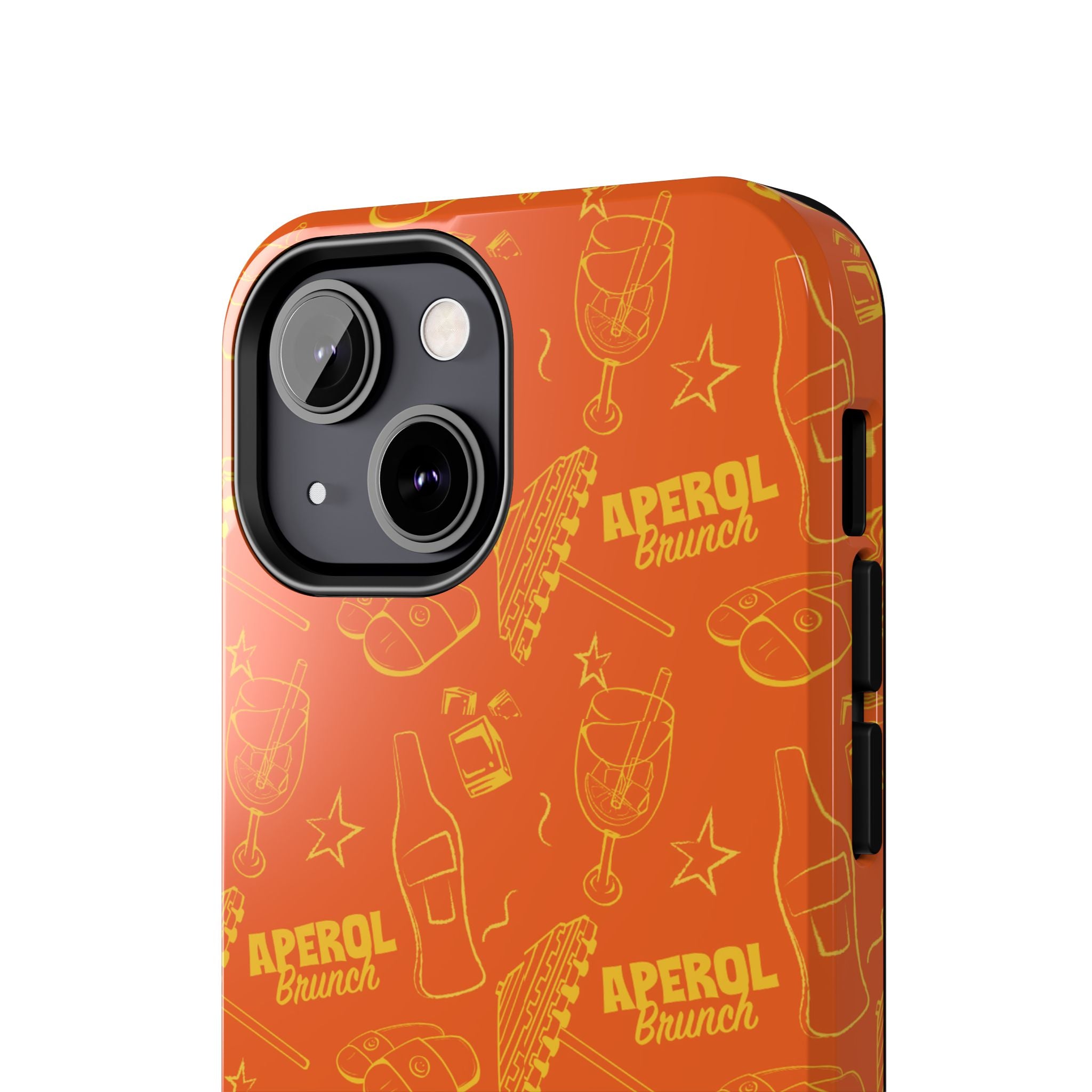 Aperol Brunch Collection Tough Phone Case - Orange and Yellow Brunch Inspired Design