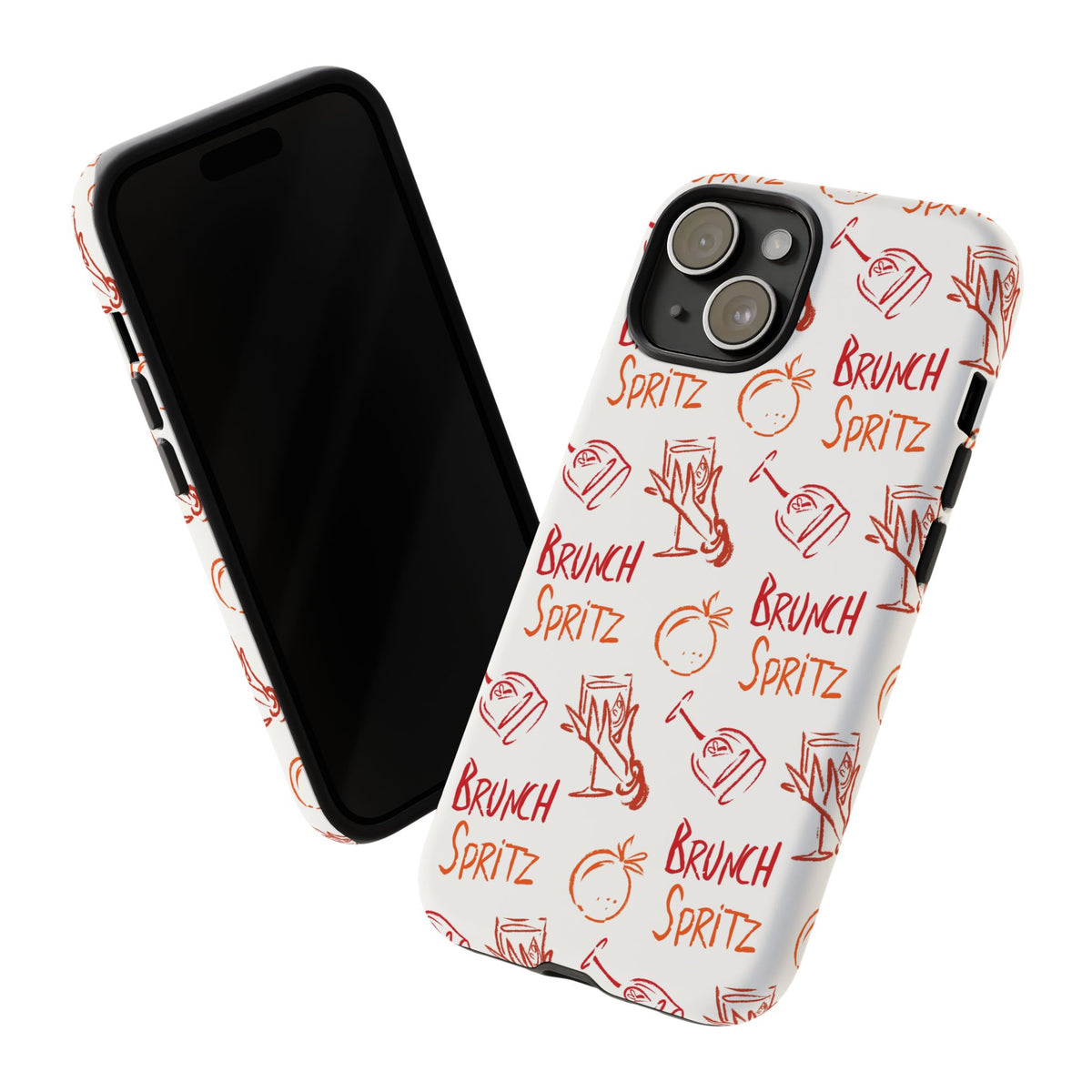 Brunch Spritz Phone Case — Red & Orange Aperol Inspired Design