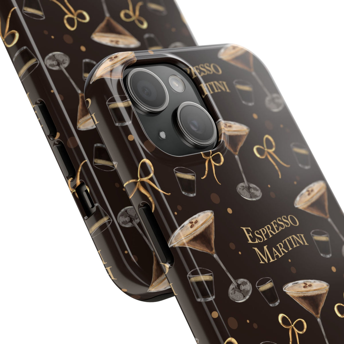 Espresso Martini Tough Phone Case — Dark Brown Espresso Collection Inspired Design