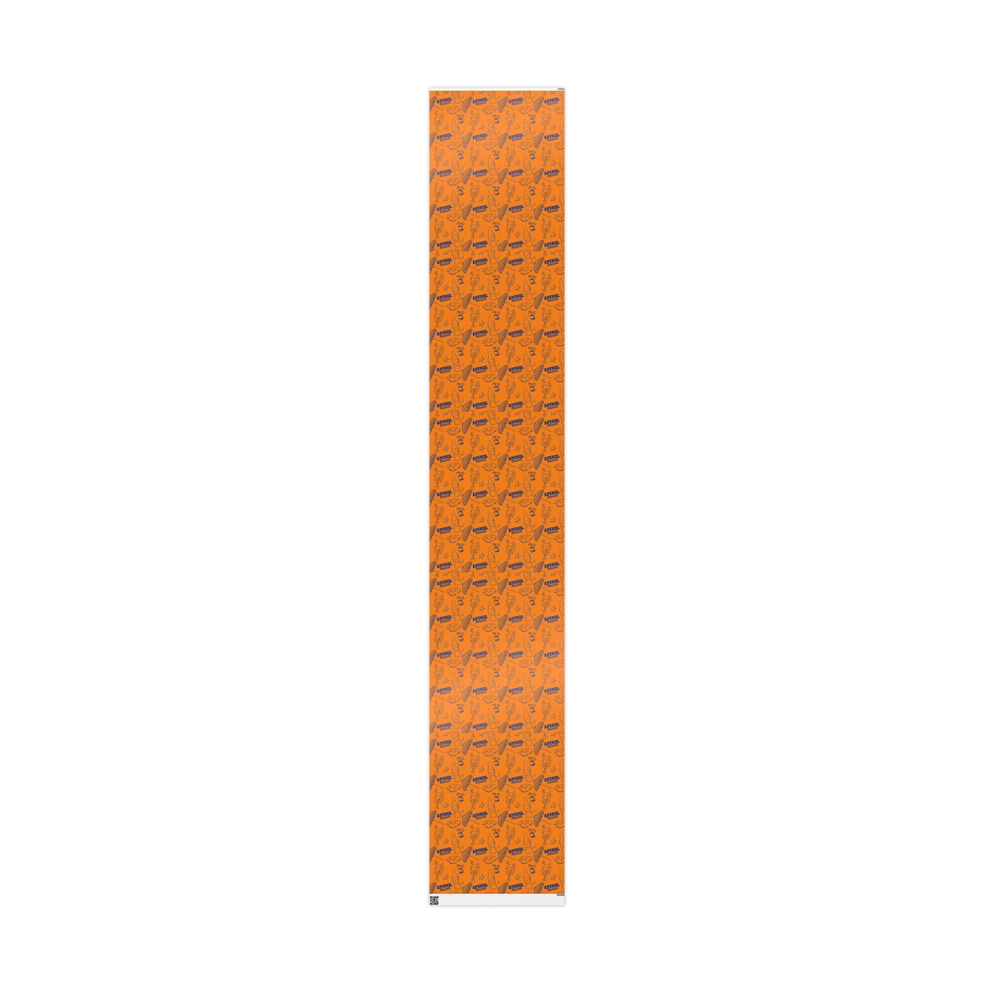 Aperol Brunch Peel Wrapping Paper Roll — Orange Brunch Collection Inspired Design