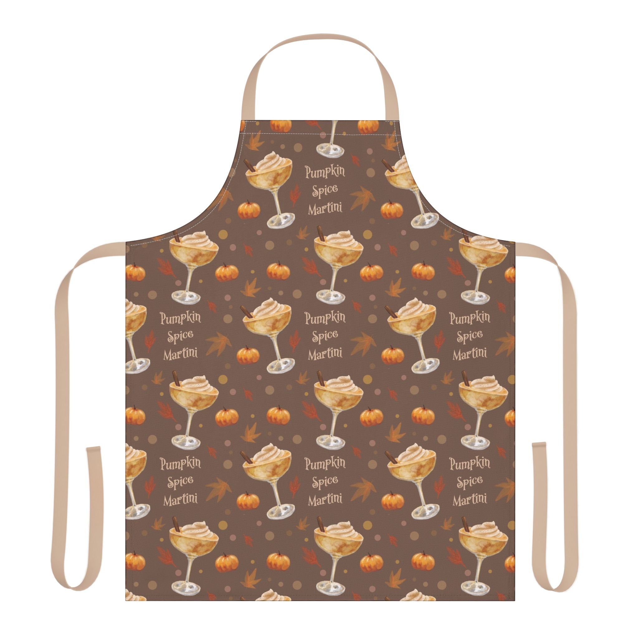 Pumpkin Spice Martini Apron — Brown Pumpkin Collection Inspired Design