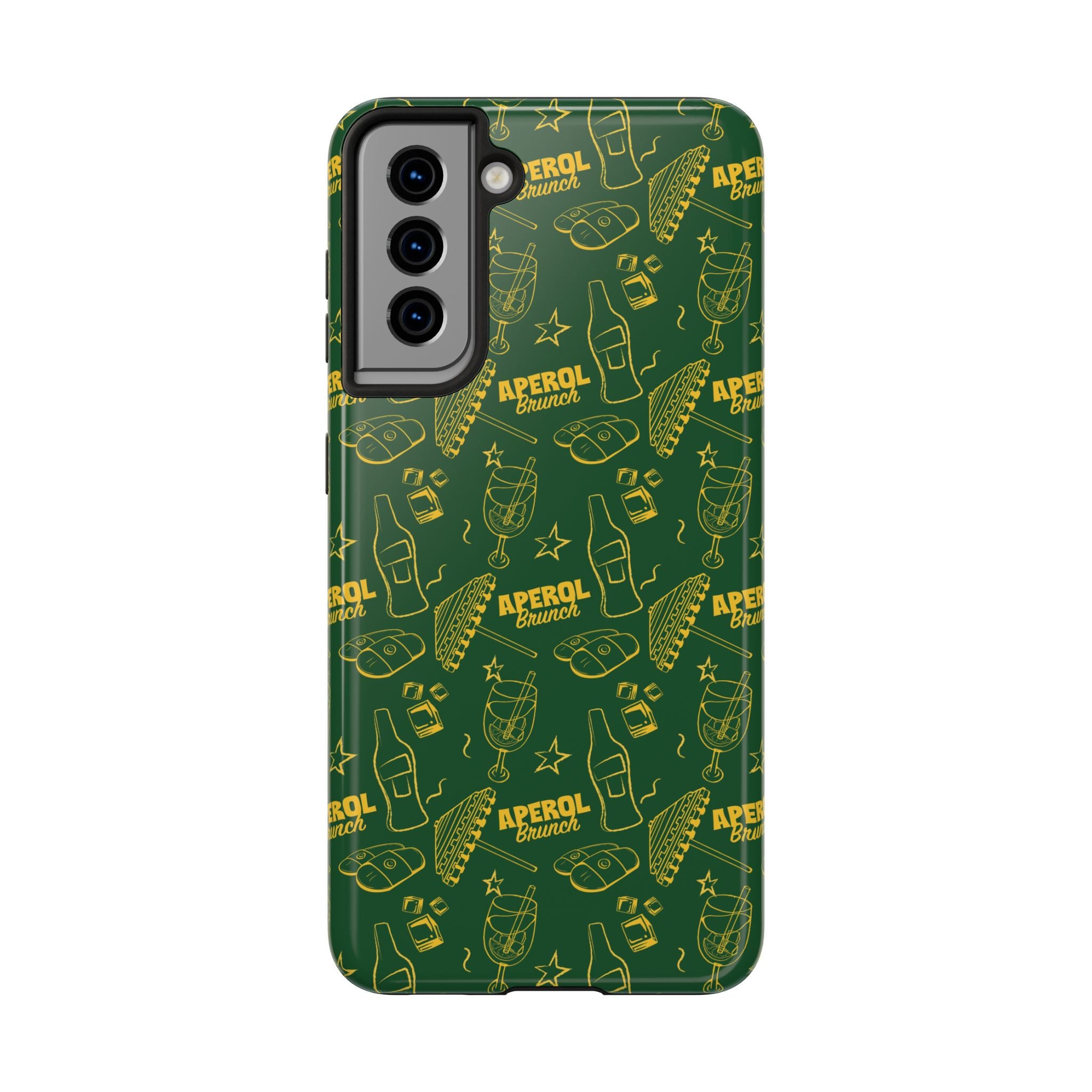 Aperol Brunch Tough Phone Case — Citrus Cocktail Protective Cover