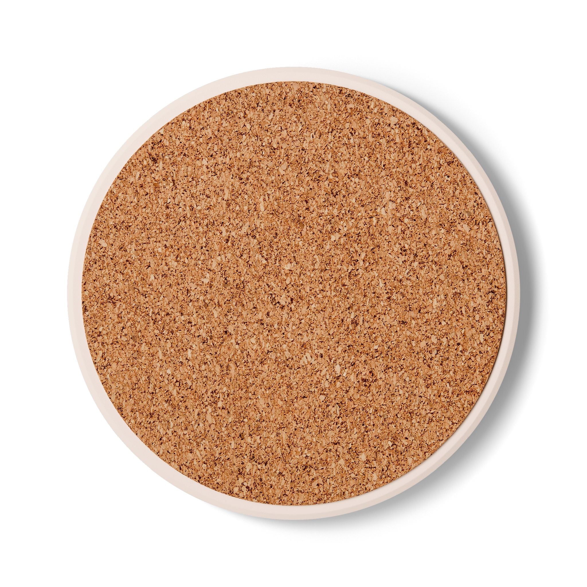 Aperol Spritz Ceramic Coaster — Round Cork-Back Drink Coaster
