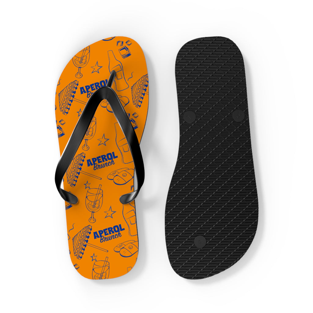 Aperol Spritz Flip Flops — Orange Brunch Collection Inspired Design