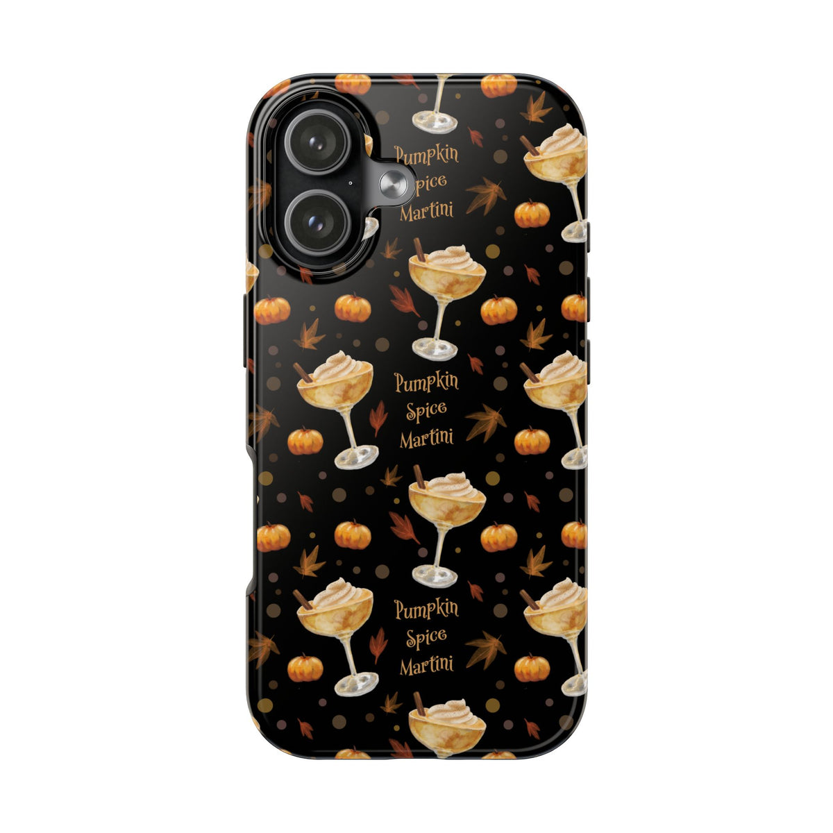 Pumpkin Spice Martini Tough Phone Case — Black Pumpkin Collection Inspired Design