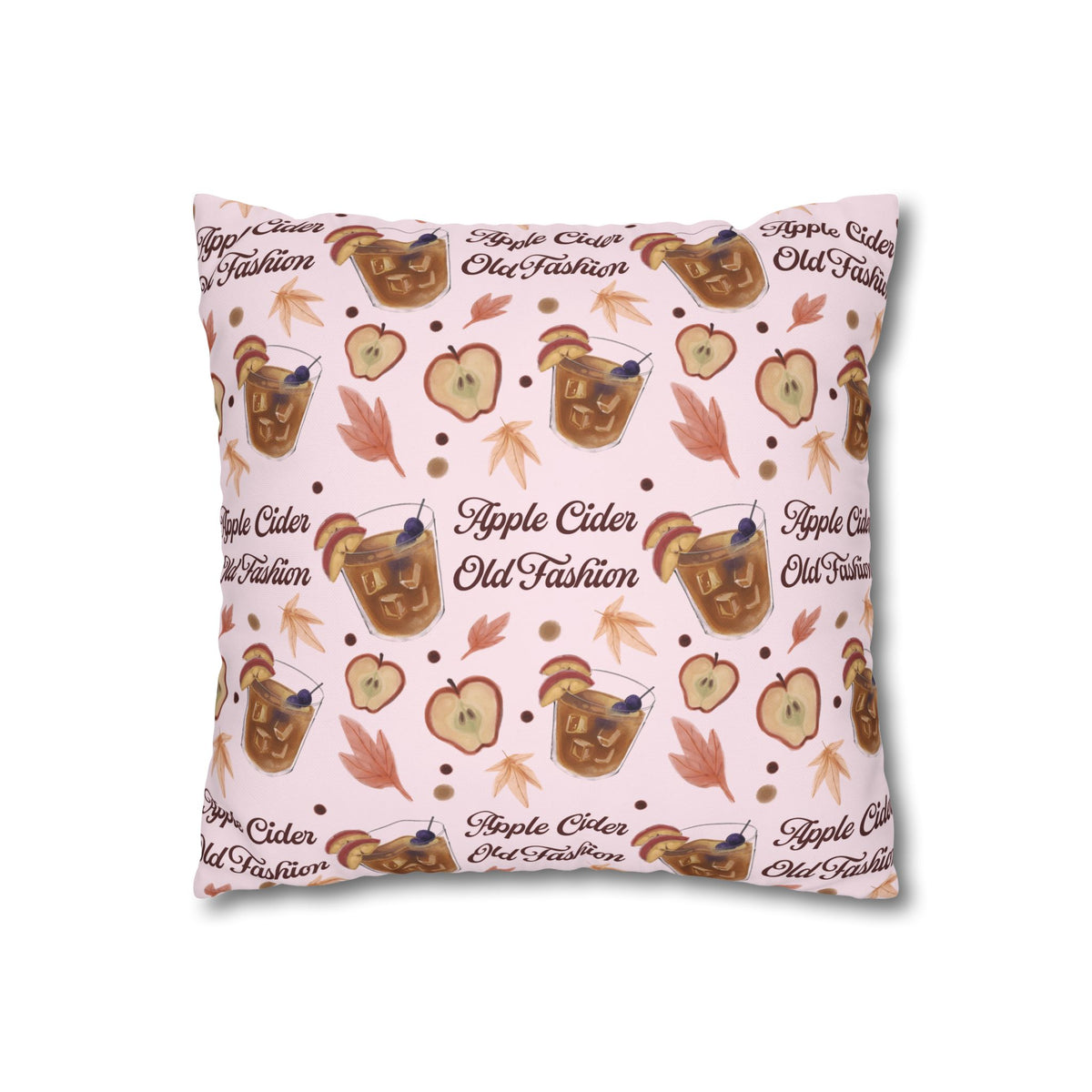 Apple Cider Old Fashion Pillowcase — Light Pink Apple Cider Collection Inspired Design