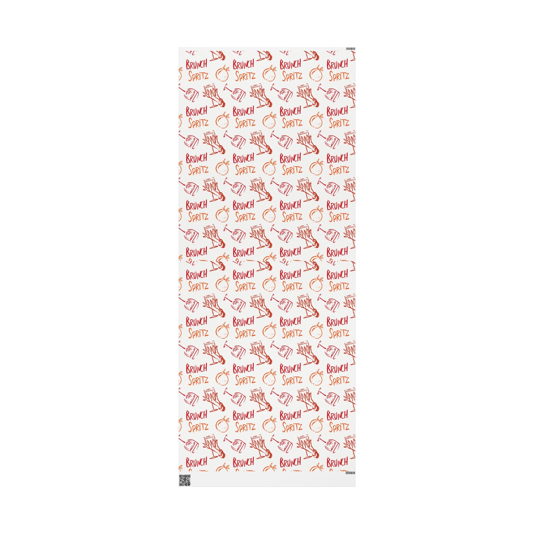 Brunch Spritz Peel Wrapping Paper Roll — White Brunch Collection Inspired Design