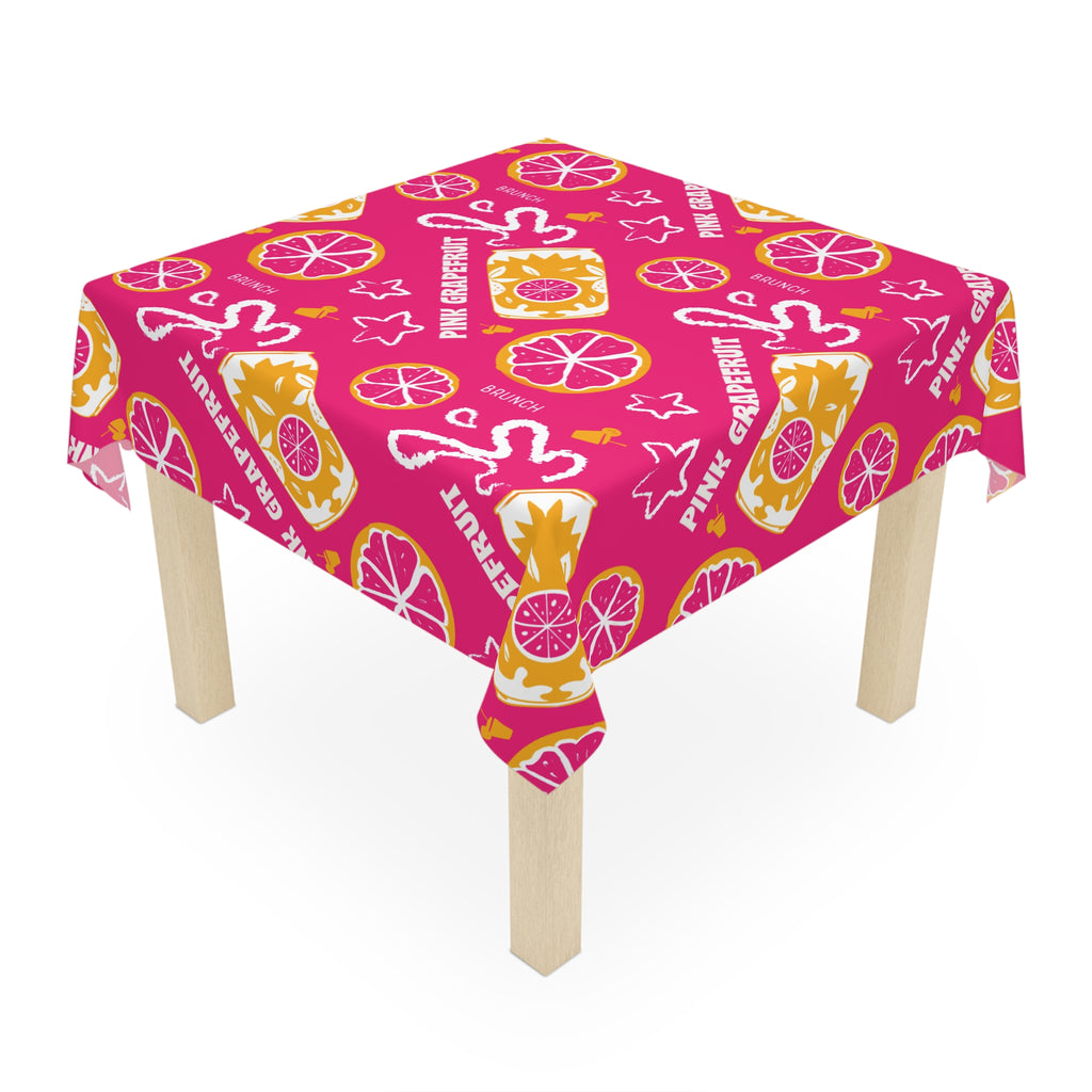 Pink Grapefruit Fruit Brunch Tablecloth — Pink Grapefruit Collection Inspired Design