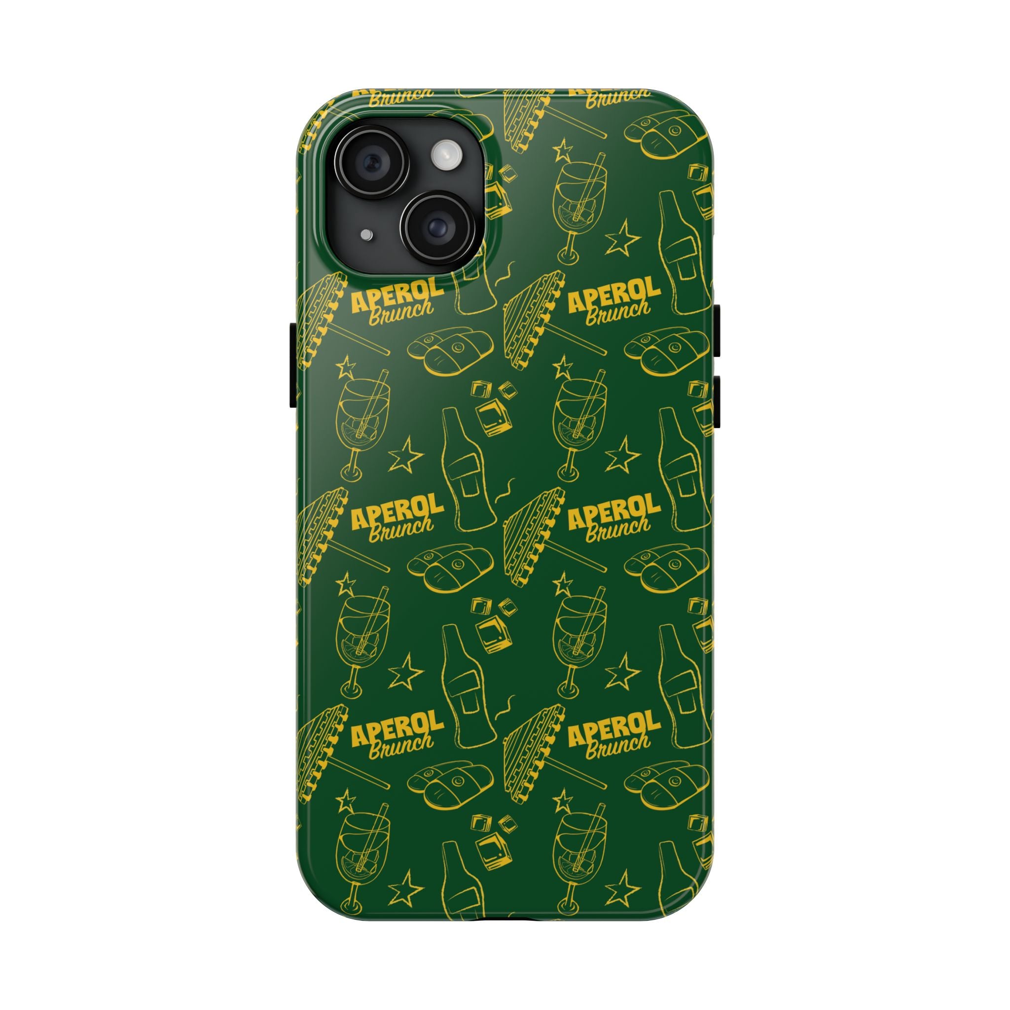 Aperol Brunch Tough Phone Case — Green Aperol Inspired Cover