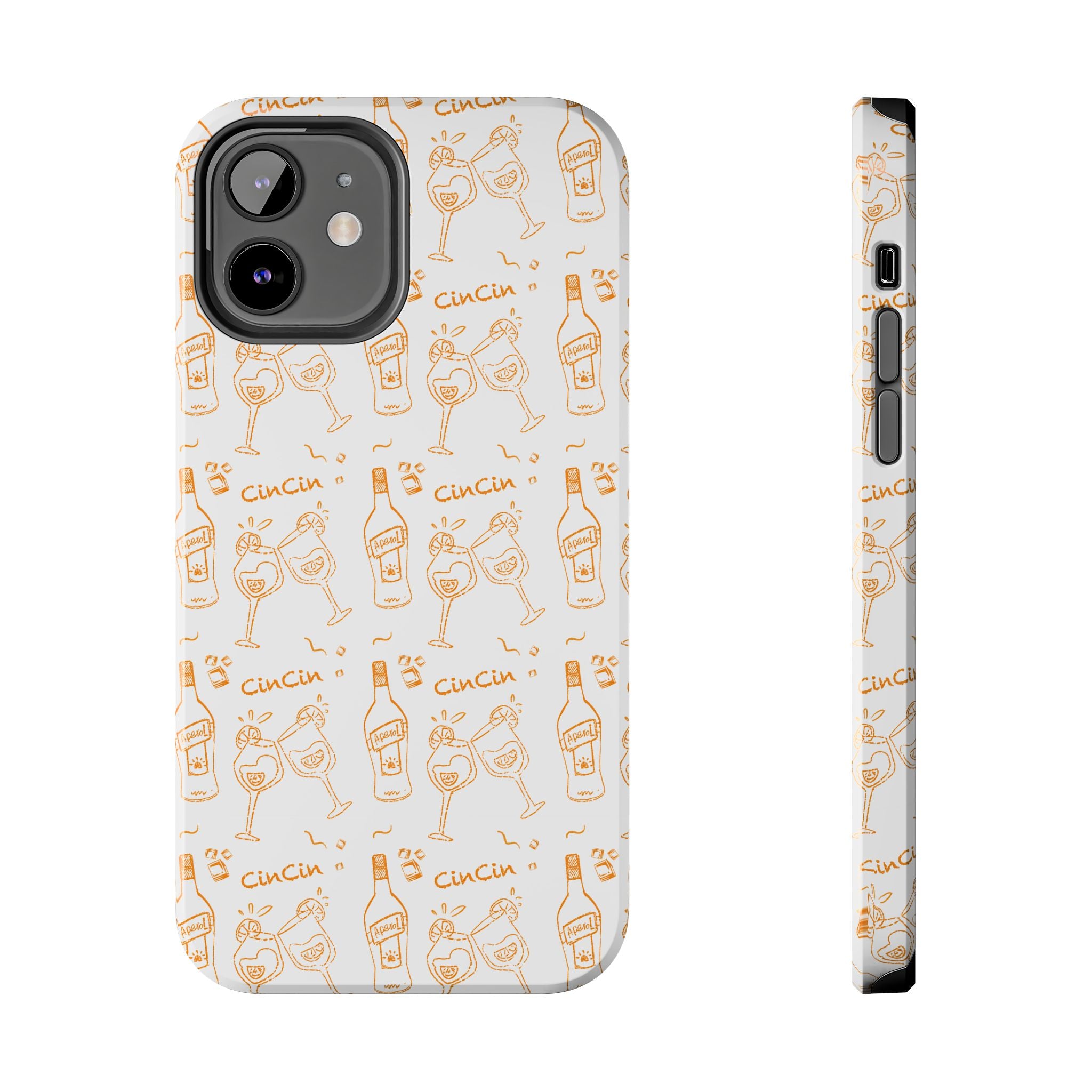 Cin Cin Spritz Tough Phone Case — Citrus Cocktail Pattern