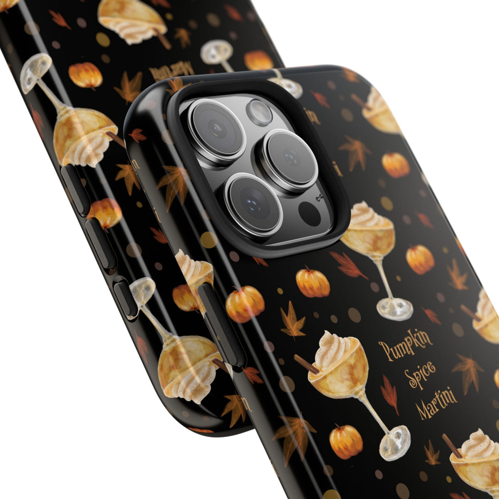 Pumpkin Spice Martini Tough Phone Case — Black Pumpkin Collection Inspired Design