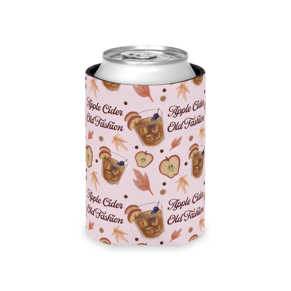 Apple Cider Old Fashioned Can Cooler — Light Pink Apple Cider Collection Inspired Design