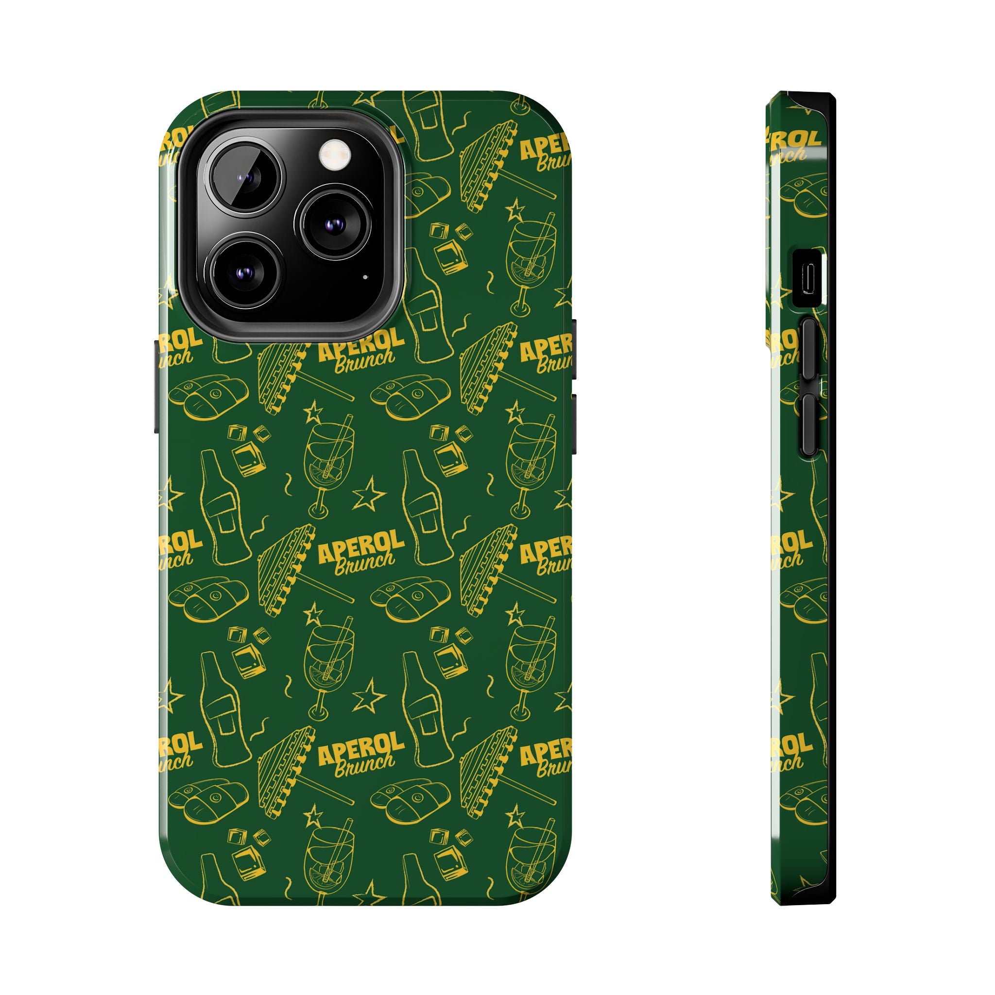Aperol Brunch Tough Phone Case — Citrus Cocktail Protective Cover