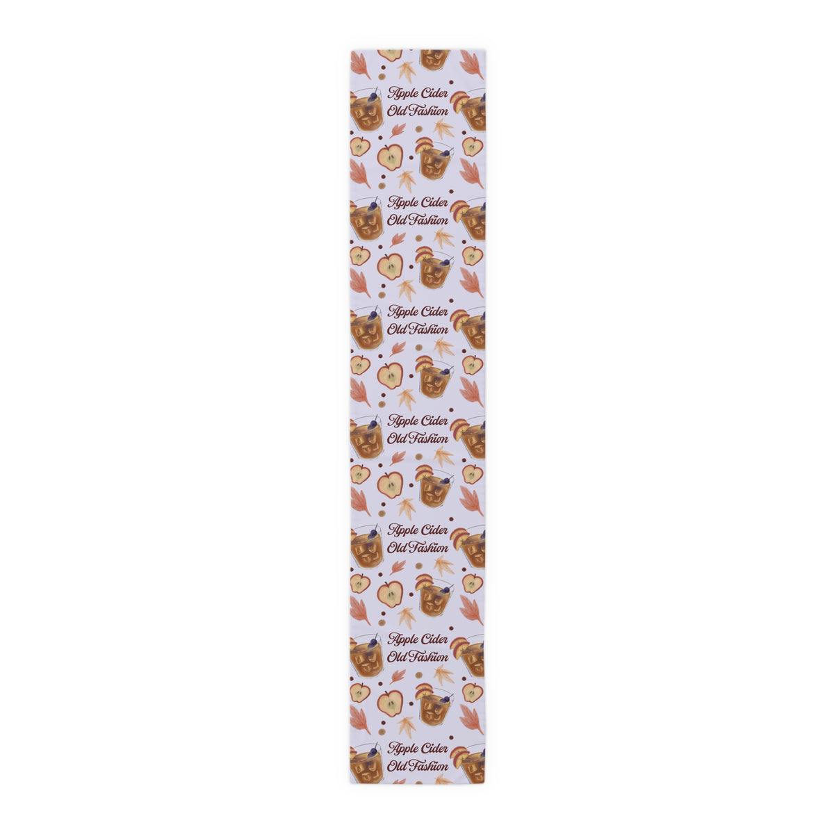 Apple Cider Old Fashioned Table Runner — Light Violet Apple Cider Collection Inspired Design