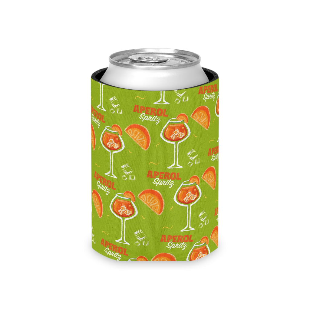 Aperol Spritz Can Cooler — Green Aperol Inspired Design