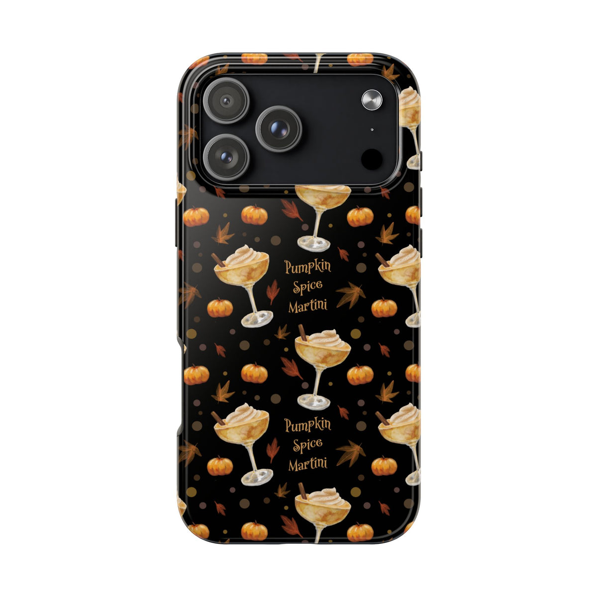 Pumpkin Spice Martini Tough Phone Case — Black Pumpkin Collection Inspired Design