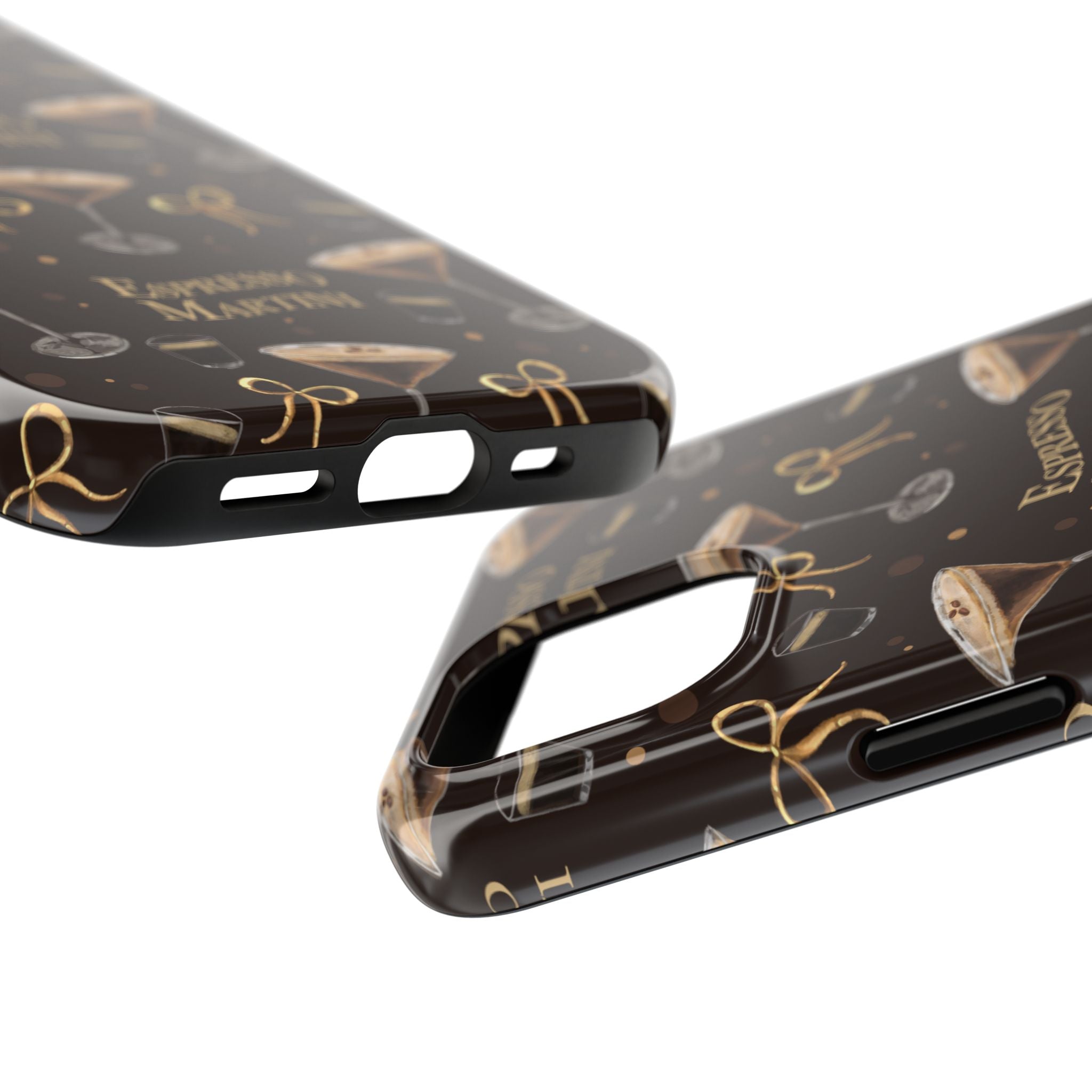 Espresso Martini Tough Phone Case — Dark Brown Espresso Collection Inspired Design