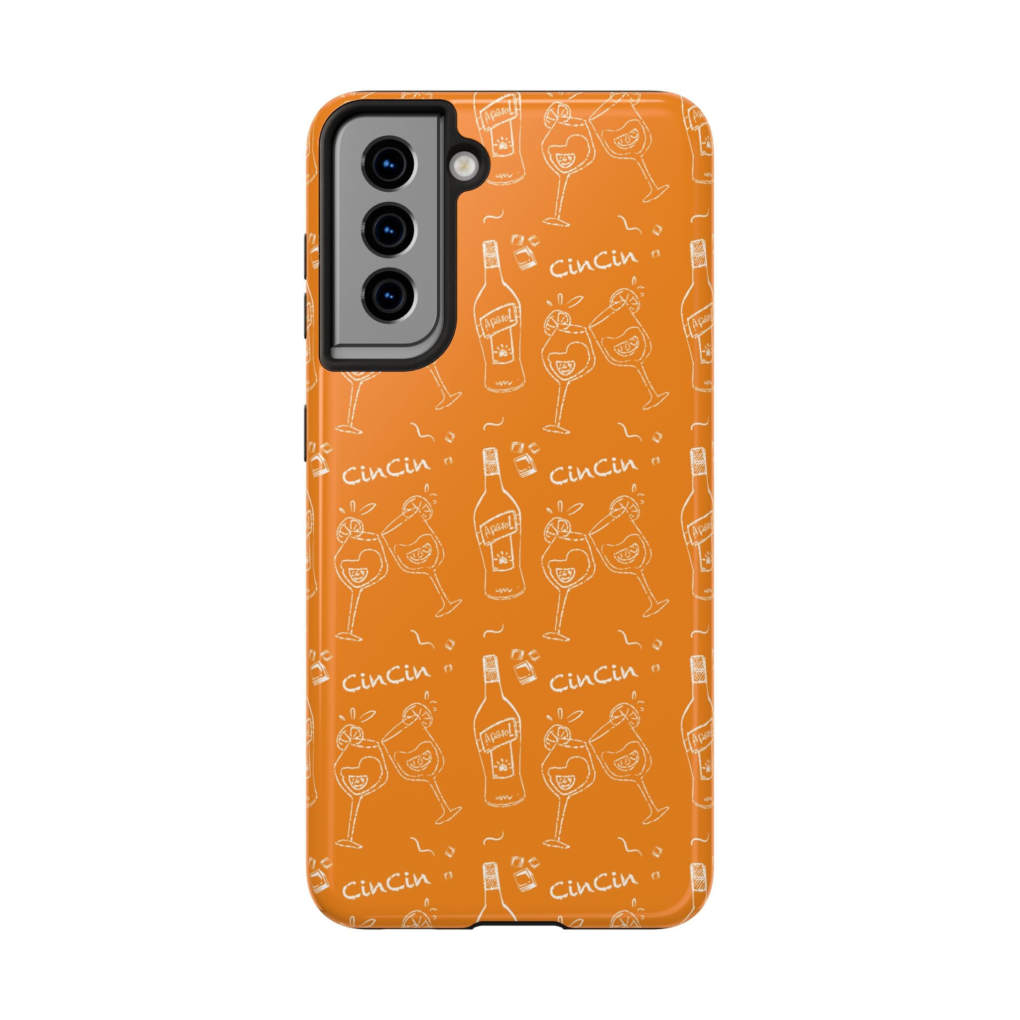 Cin Cin Spritz Tough Phone Case — Orange Citrus Cocktail Pattern