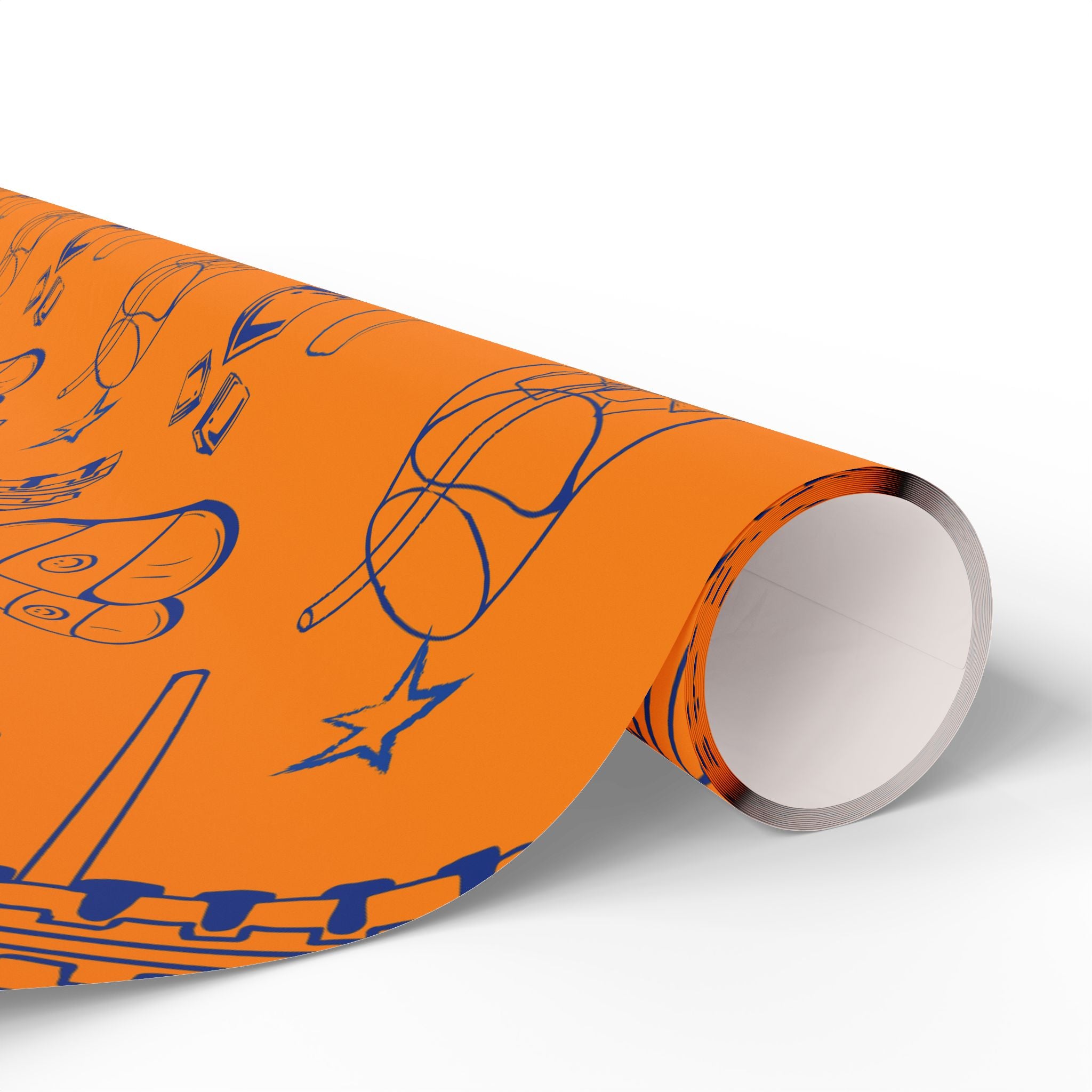Aperol Brunch Peel Wrapping Paper Roll — Orange Brunch Collection Inspired Design