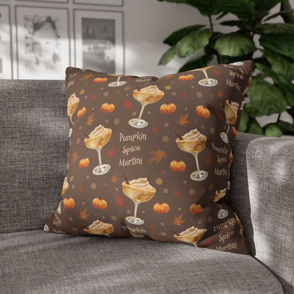 Pumpkin Spice Martini Pillowcase — Brown Pumpkin Collection Inspired Design