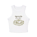 Racer Tank Top - Mamma Mia, Burrata! Italian Food Lover Graphic