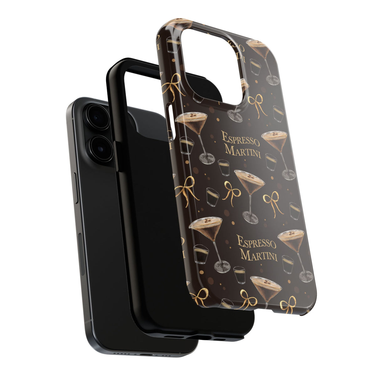 Espresso Martini Tough Phone Case — Dark Brown Espresso Collection Inspired Design