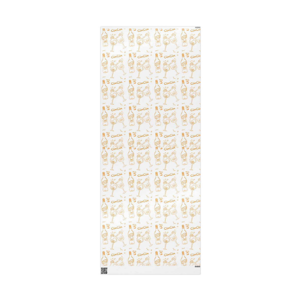 Cin Cin Peel Wrapping Paper Roll — White Cin Cin Brunch Collection Inspired Design